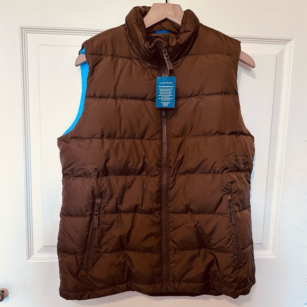 Lands’ End | Vest | Lands’ End in Brown/Blue - Picture 16 of 16